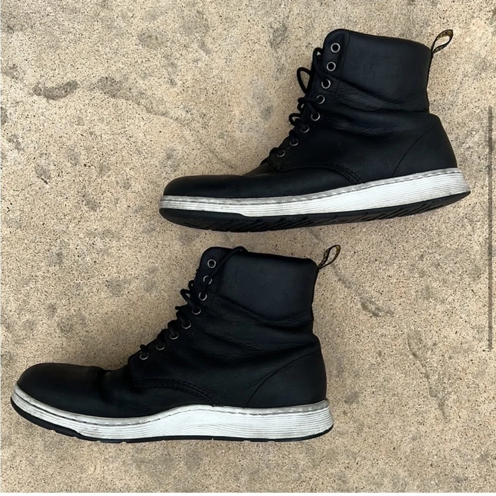 Dr. Marten's Rigal Black Leather Lace up Sneaker Boot Men's Size 13 - Picture 3 of 9